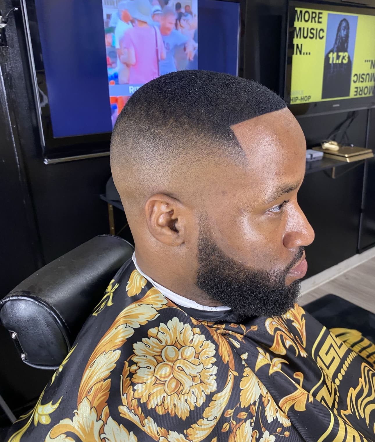 Clean fade and beard — Divine Kutz Charlotte