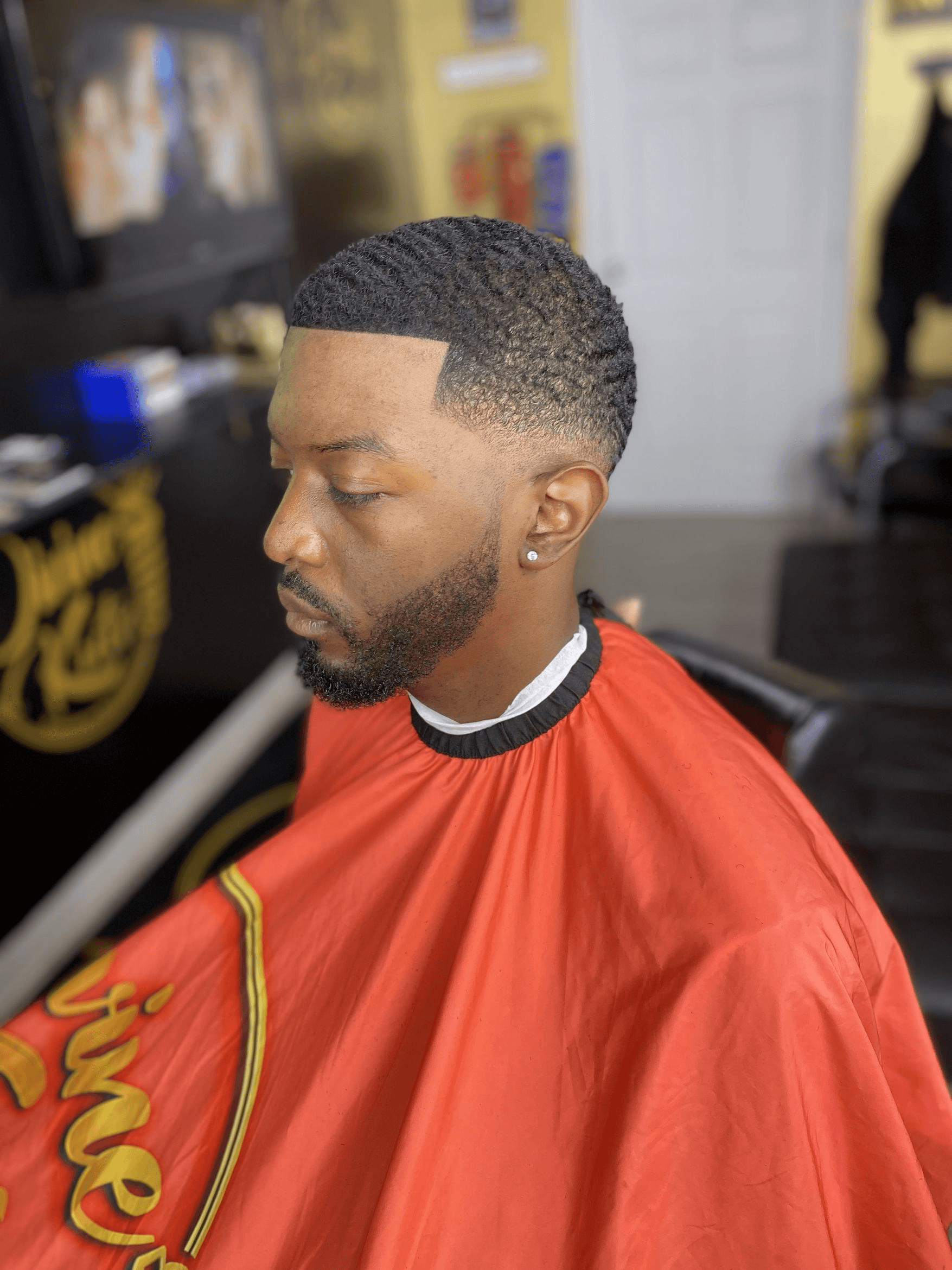 Taper fade with lineup — Divine Kutz Charlotte